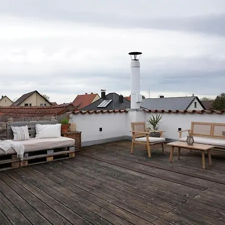 Boho Fuer 4 Wunderschoene Dachterrasse 公寓 埃珀海姆