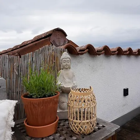 Boho Fuer 4 Wunderschoene Dachterrasse 公寓